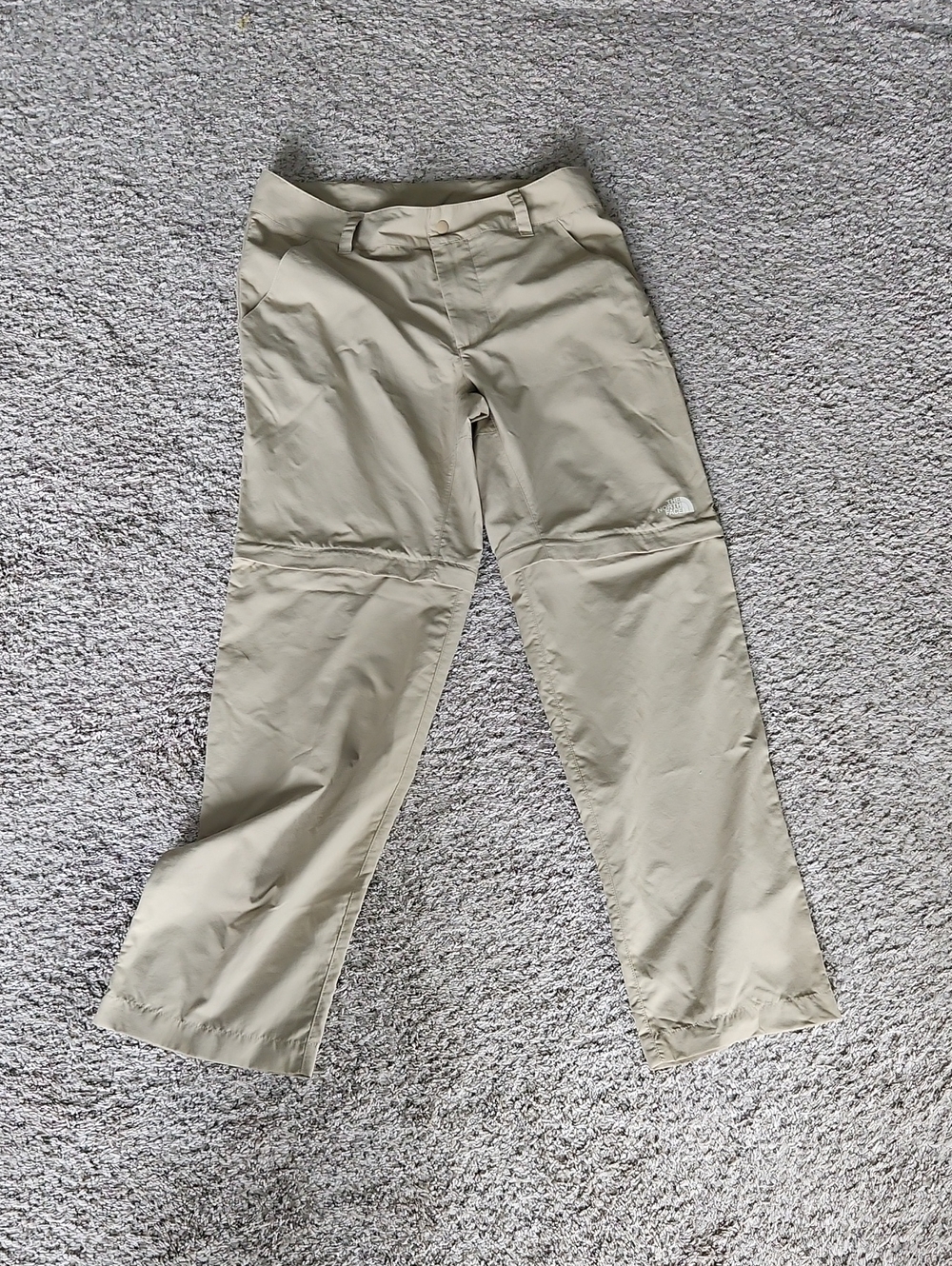 The North Face Tan Convertible Zip-Off Hiking Pants